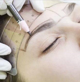 What is the best permanent eyebrow tattooing technique for men?